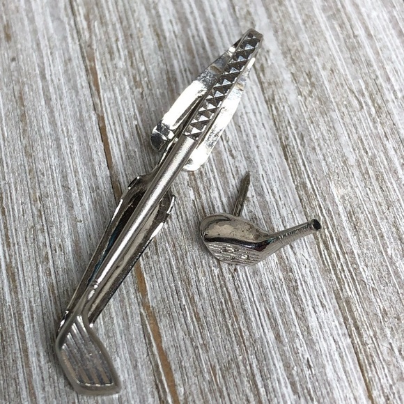 Vintage Swank Golf Tie Tack & Tie Bar